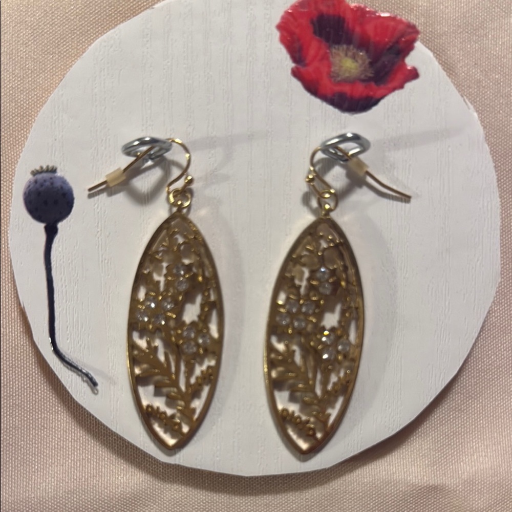 Gold Vintage Filigree Earrings